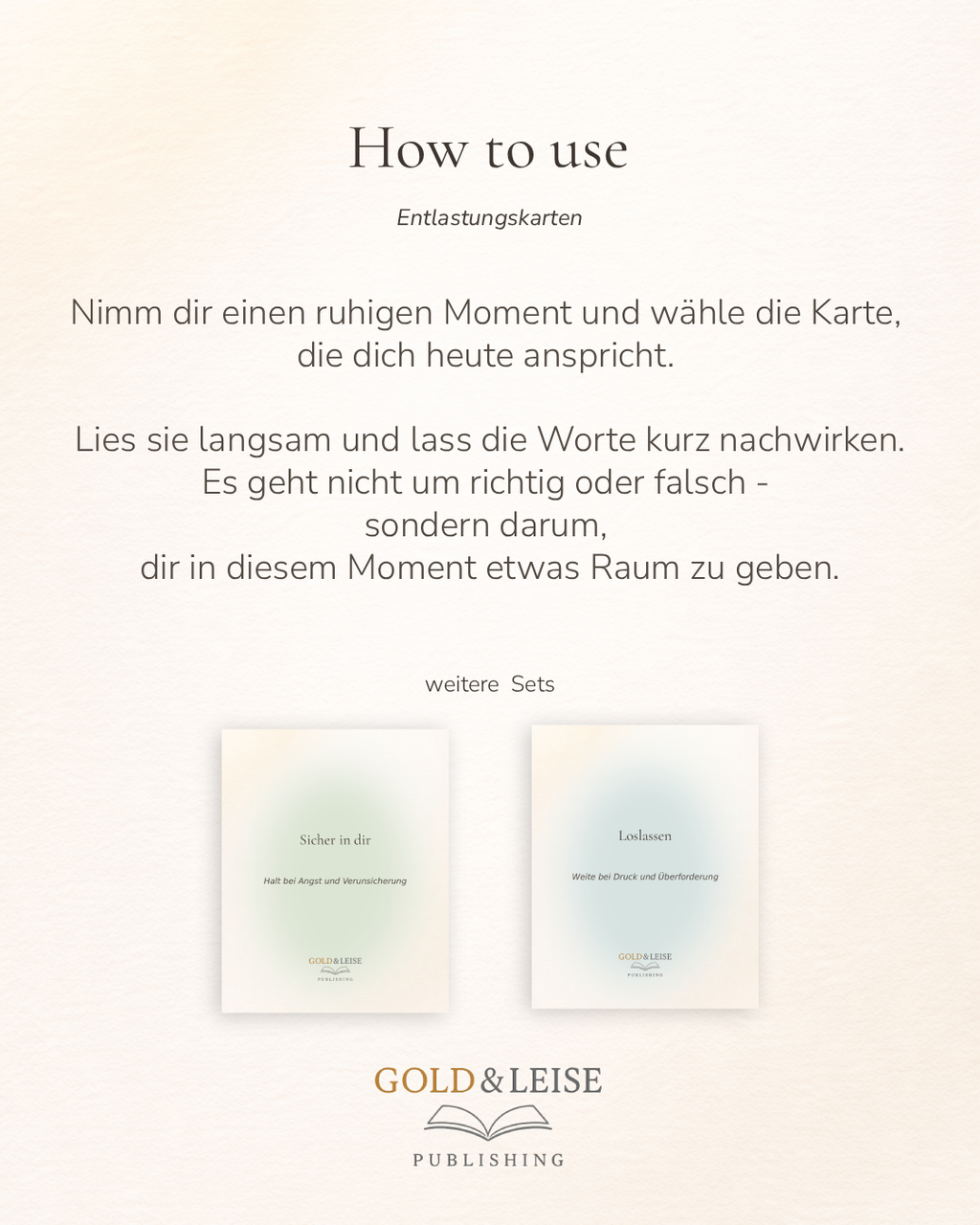 Innere Ruhe - Entlastung bei Wut und Anspannung  I 16 Impulskarten